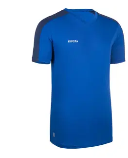 dresy Detský futbalový dres Essentiel s krátkym rukávom modrý