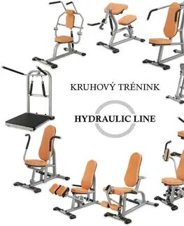 Posilňovacie lavice Posilňovač stehien a lýtok - Hydraulicline CLP600 čierna