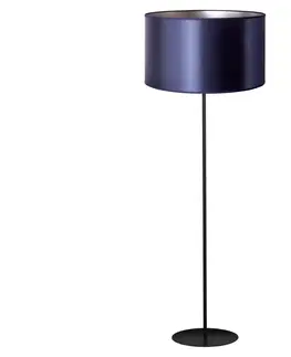 Lampy   - Stojacia lampa CANNES 1xE27/15W/230V 45 cm modrá/strieborná/čierna 
