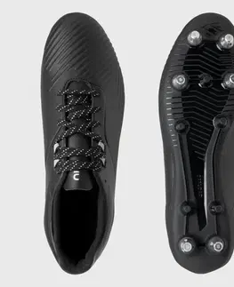 futbal Pánska obuv na ragby Advance R500 SG klzký povrch čierna