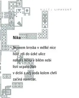 Česká poézia Nika - Matěj Lipavský