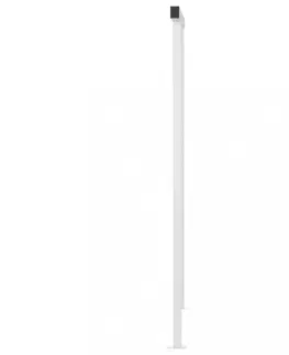 Záhradné markízy Ručne zaťahovacia markíza so stĺpikmi a LED svetlom 600x350 cm Dekorhome Antracit