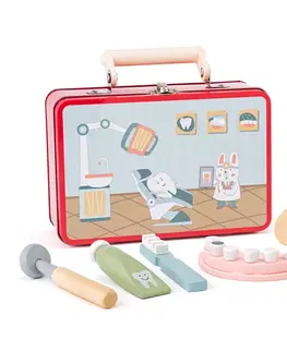 Náučné hračky WOODY - Zubársky kufrík s príslušenstvom