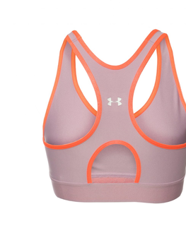 Dámske spodky Podprsenka Under Armour Mid Keyhole Grey Orange - M