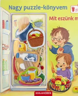 Leporelá, krabičky, puzzle knihy Nagy puzzle-könyvem: Mit eszünk ma? - Mila Rulff