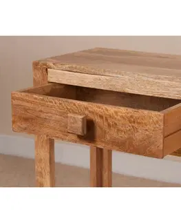 Konzolové stolíky Konzolový stolík Hina 130x76x35 z mangového dreva