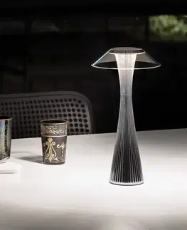 Lampy na nočný stolík Kartell Kartell Space – dizajnérska stolná LED lampa titán