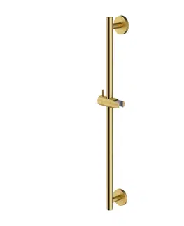 Sprchy a sprchové panely OMNIRES - Sprchová tyč s posuvným držiakom, 66 cm, brúsené zlato DR12GLB