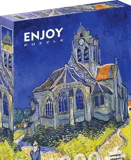 1000 dielikov Enjoy Puzzle Vincent Van Gogh: The Church in Auvers-sur-Oise 1000 Enjoy