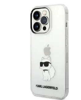 Puzdrá na mobilné telefóny Puzdro Karl Lagerfeld IML Choupette NFT pre Apple iPhone 14 Pro Max, transparentné 57983112429