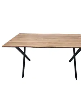 Stoly v podkrovnom štýle Stôl Alex SZN-01 akácia/čierna
