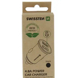 Dáta príslušenstvo CL adaptér Swissten 2x USB 4,8A, čierny 20115000ECO