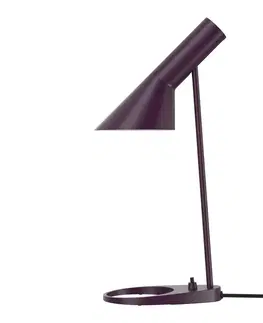 Stolové lampy Louis Poulsen Louis Poulsen AJ Mini stolová lampa, baklažánová