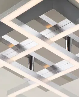 Stropné svietidlá Briloner Stropné LED svietidlo Frames, 4 štvorce, otočné