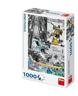 1000 dielikov Dino Toys Puzzle Barcelona koláž 1000 Dino