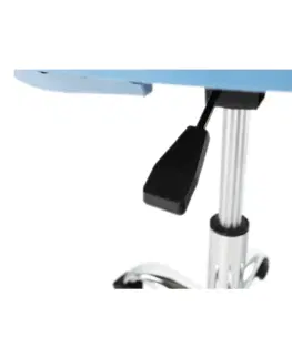 Kancelárske kreslá Otočná stolička, modrá/chróm, SELVA