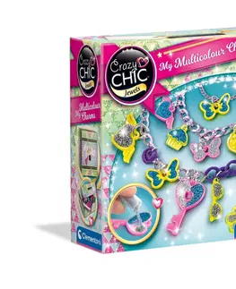 Hračky bábiky CLEMENTONI - Crazy CHIC - Farebné prívesky a náramky