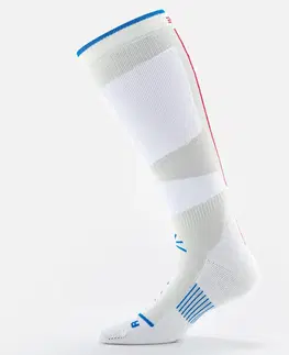 alpinizmus Lyžiarske ponožky 500 biele
