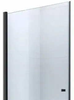 Sprchovacie kúty MEXEN - Pretoria Sprchové dvere krídlové 70 cm, transparent, čierna sa stenovým profilom 852-070-000-70-00