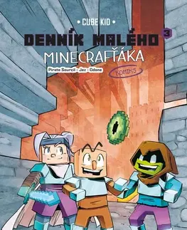 Dobrodružstvo, napätie, western Denník malého Minecrafťáka: komiks 3 - Cube Kid,Mária Haraštová