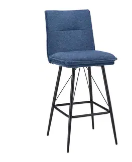 Barové stoličky Sada Barových Stoličiek Boris Modrá 2ks