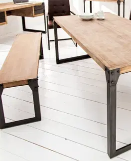 Jedálenské stoly Jedálenský stôl FINEUS Dekorhome 200x90x75 cm