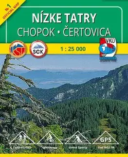 Slovensko a Česká republika Nízke Tatry - Chopok - Čertovica - TM 1, 1: 25 000
