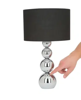 Stolové lampy Smartwares Stolná lampa Mandy, dotyková funkcia, čierna