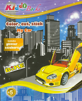 V cudzom jazyku Kiddo – My Car with glitter stickers