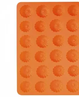 Formy na pečenie Kinekus Forma silikónová, venček 24cm malý, oranžový