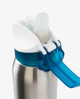 cyklistick Cyklistická fľaša so slamkou pre deti od 3 do 6 rokov nehrdzavejúca 350 ml modrá
