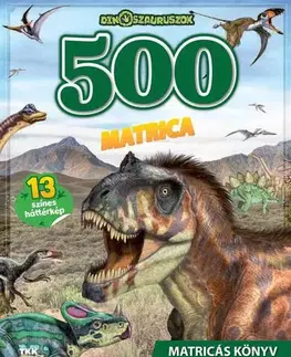 Nalepovačky, vystrihovačky, skladačky 500 matrica - Dinoszauruszok