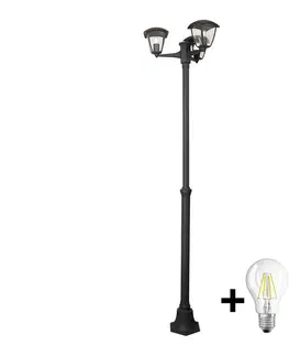 Záhradné lampy Brilagi Brilagi -  LED Vonkajšia lampa LUNA 3xE27/60W/230V IP44 