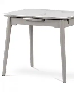 Jedálenské stoly Rozkladací jedálenský stôl HT-401M Autronic Sivá