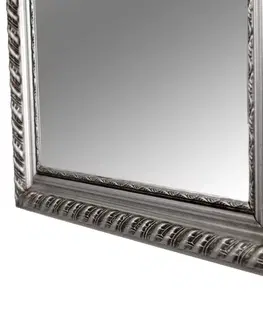 Zrkadlá Zrkadlo, drevený rám striebornej farby, MALKIA TYP 5