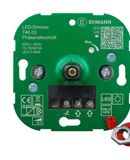 Reostaty EHMANN EHMANN T46 LED stmievač fázový, 3 – 50 W