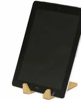 Regály a poličky Compactor Bambusový držiak na tablet Bamboo, 9 x 12 x 13 cm