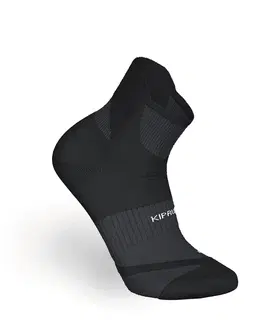 ponožky Bežecké ponožky RUN900 Strap hrubé čierne