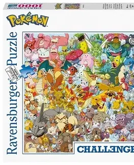 1000 dielikov Ravensburger Challenge Puzzle: Pokémon 1000 Ravensburger