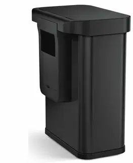 Odpadkové koše Simplehuman Obdĺžnikový bezdotykový kôš s hlasovým a pohybovým ovládaním 58 l, čierna