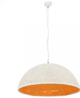 Osvetlenie Závesná lampa 70 cm Dekorhome Biela / strieborná