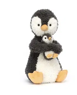 Plyšové a textilné zvieratká JELLYCAT Huddles Tučniak s tučniatkom plyšová hračka JELLYCAT