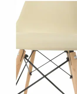 Jedálenské stoličky a kreslá Jedálenská stolička CINKLA 3 NEW Tempo Kondela Vanilka