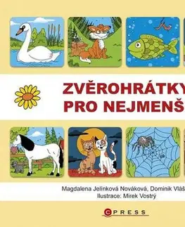 Leporelá, krabičky, puzzle knihy Zvěrohrátky pro nejmenší - Magdalena Jelínková Nováková,Mirek Vostrý
