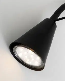 Nástenné svietidlá Briloner Nástenné LED svietidlo 2082 stenový prvok, čierna