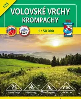 Turistika, skaly Volovské vrchy - Krompachy - TM 125 - 1: 50 000