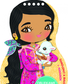 Nalepovačky, vystrihovačky, skladačky Obliekame marocké bábiky LOUNA – Maľovanky - Julie Camel