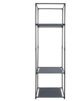 Šatníkové skrine KONDELA Albus šatníkový organizér čierna