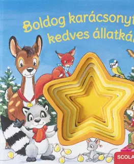 Leporelá, krabičky, puzzle knihy Boldog karácsonyt, kedves állatkák! - Bernd Penners