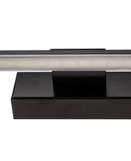 Nástenné svietidlá MCJ Nástenné LED svietidlo Miroir 60 cm čierna 3000 K